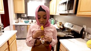Big Tits Arab Muslim Girl Lily Starfire Curious About No-Nut-November